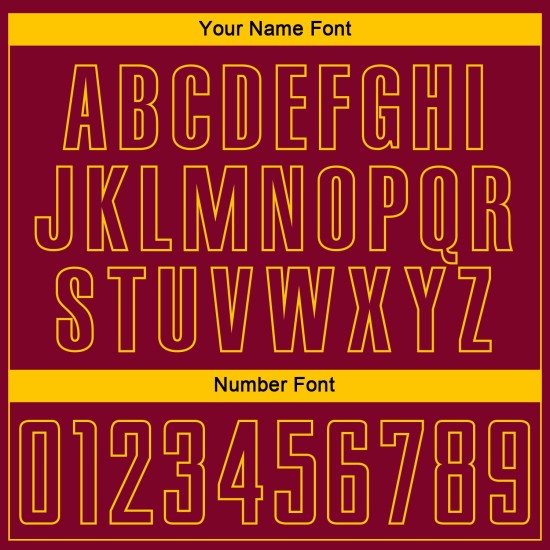 Uniform Gelb Custom Nadelstreifen Fußball Verblassen Jersey Mode Sublimation Kastanienbraun