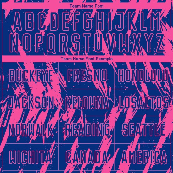 Fußballuniform Sublimation Royal Custom Pink Jersey