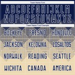 Cremefarbenes Trikot Sublimation Marineblau-Weiß Uniform Fußball Custom