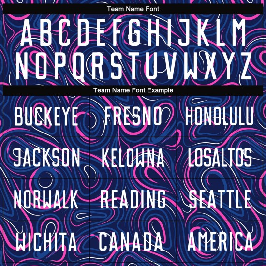 Fußballtrikot Weiß-Rosa Sublimation Navy Uniform Custom