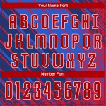 Benutzerdefinierte Fußball Rot-Weiß Sublimation Uniform Trikot Royal