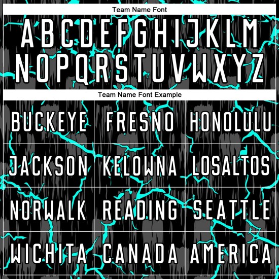 Trikotuniform Weiß-Aqua Benutzerdefinierte Fußballsublimation Schwarzer Blitz