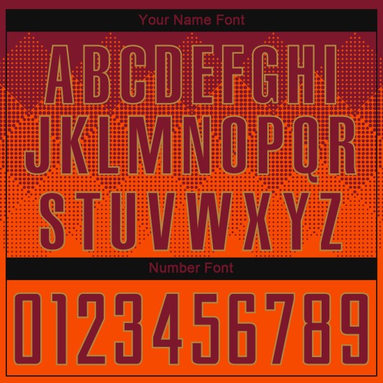 Uniform Gold Sublimation Jersey Fußball Orange Custom Crimson-Old