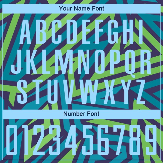 Fußball Hellblau Uniform Sublimation Blau-Kelly Jersey Grün Custom