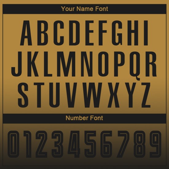 Gold Fade Custom Fußball Lange Alte Sublimation Jersey Uniform Mode Schwarz