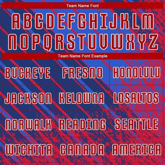 Benutzerdefinierte Fußball Rot-Weiß Sublimation Uniform Trikot Royal