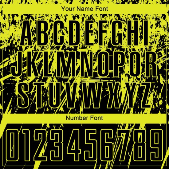 Sublimation Schwarz Neon Jersey Gelb Custom Uniform Fußball