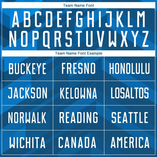 Fußball Custom Blau Jersey Weiß-Schwarz Licht Uniform Sublimation