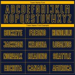 Fußballtrikot Gelb Benutzerdefinierte Sublimation Uniform Navy