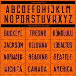 Jersey Orange Black-Bay Custom Shapes Fußball Geometrische Sublimation Uniform Orange