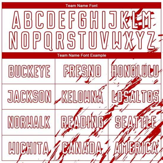 Trikot Rot Fußball Uniform Sublimation Weiß Custom