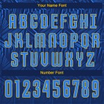 Uniform-Trikot Sublimation Royal-Gold Custom Navy Fußball