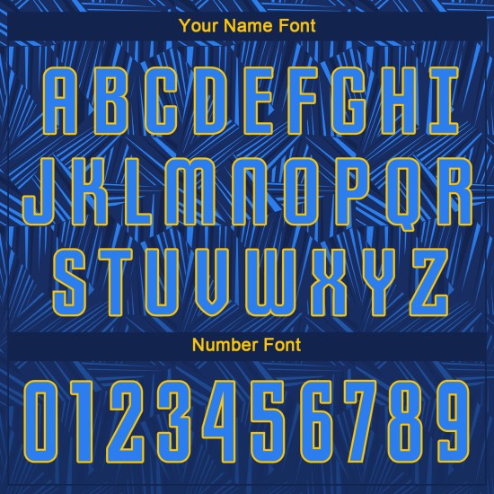 Uniform-Trikot Sublimation Royal-Gold Custom Navy Fußball