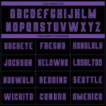 Uniform Fußball Lila Trikot Schwarz Benutzerdefinierte Sublimation