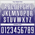 Dunkelweißes Uniformtrikot Lila Fußball Sublimation Custom