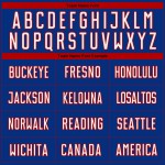 Sublimation Fade Uniform Jersey Custom Nadelstreifen Weiß-Rot Fashion Soccer Royal