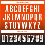 Uniform Sublimation Mode Lange Fußball Orange Weiß-Schwarz Custom Sleeve Jersey Verblassen