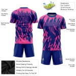 Fußballuniform Sublimation Royal Custom Pink Jersey