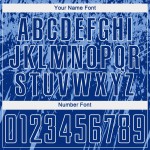 Sublimationstrikot Custom Uniform Hellkönigsblau-Weiß