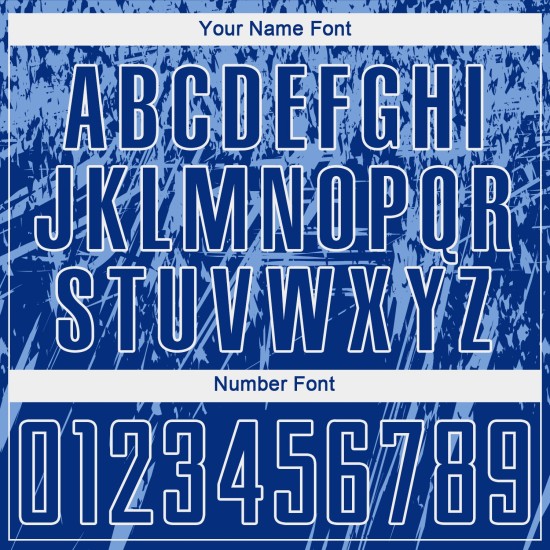 Sublimationstrikot Custom Uniform Hellkönigsblau-Weiß