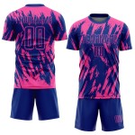 Fußballuniform Sublimation Royal Custom Pink Jersey