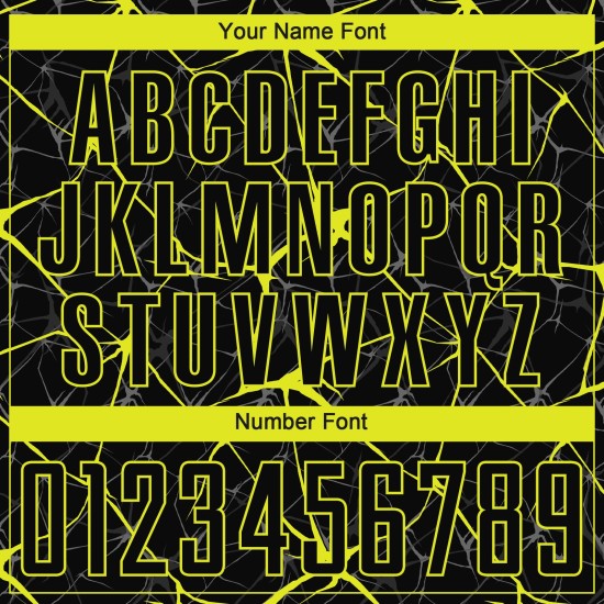 Gelbes Fußballuniform-Trikot, individuell, schwarz, Sublimation, Neon