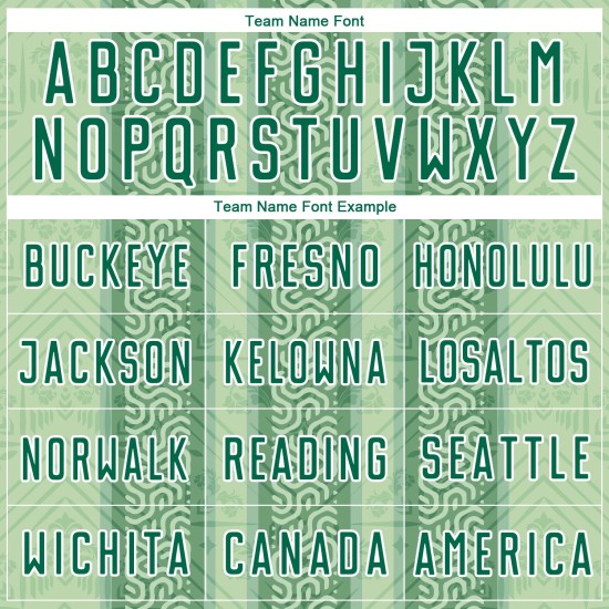 Grün-Weiß Sublimation Erbsentrikot Benutzerdefinierte Uniform Grün Ethnische Streifen Kelly Fußball