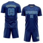 Uniform-Trikot Sublimation Royal-Gold Custom Navy Fußball