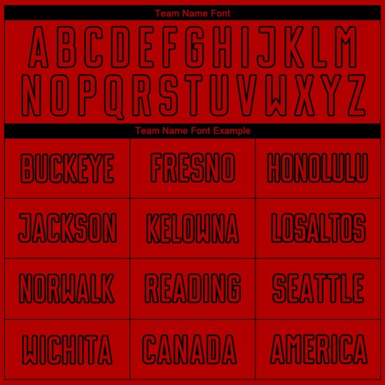 Rote Sublimation Custom Jersey Fußballuniform Schwarz