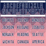 Sublimation Custom Uniform Navy-Weiß Medium Jersey Pink Fußball