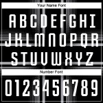 Sublimation Schwarz Custom Weiß-Grau Uniform Jersey Fußball