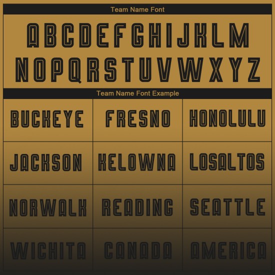 Gold Fade Custom Fußball Lange Alte Sublimation Jersey Uniform Mode Schwarz