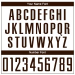 Jersey Sublimation Braun Fußball Uniform Weiß Custom