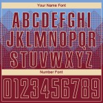 Trikot Sublimation Light Uniform Crimson-Creme Custom Soccer Blau