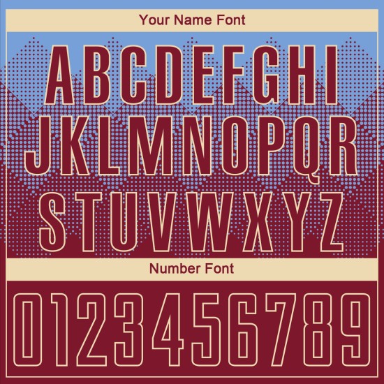 Trikot Sublimation Light Uniform Crimson-Creme Custom Soccer Blau