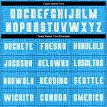 Home Weiß Blau Sublimation Uniform Fußball Jersey Licht Custom