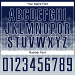 Silber Trikot Uniform Navy-Weiß Sublimation Custom Fußball